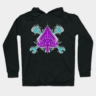 HOTROD/POKER: Hotrod and Poker Art Hoodie